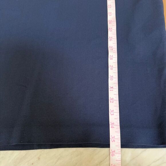 Lisa Perry Pockets Knee Length Quarter Sleeve Striped Panel Shift Dress Sz 4 NWT - Picture 7 of 7